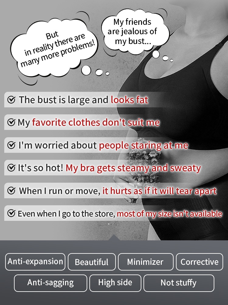 Flattering Anti-sagging Bras Soft Wire Support, Satin Fabrics & Ultra-thin Design For Slimming VEIMIA
