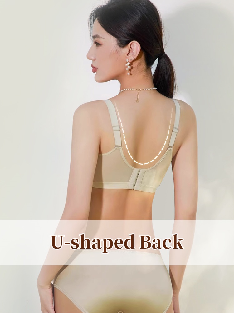 Flattering Anti-sagging Bras Soft Wires Support, Satin Fabrics & Ultra-thin Designs For Slimming VEIMIA
