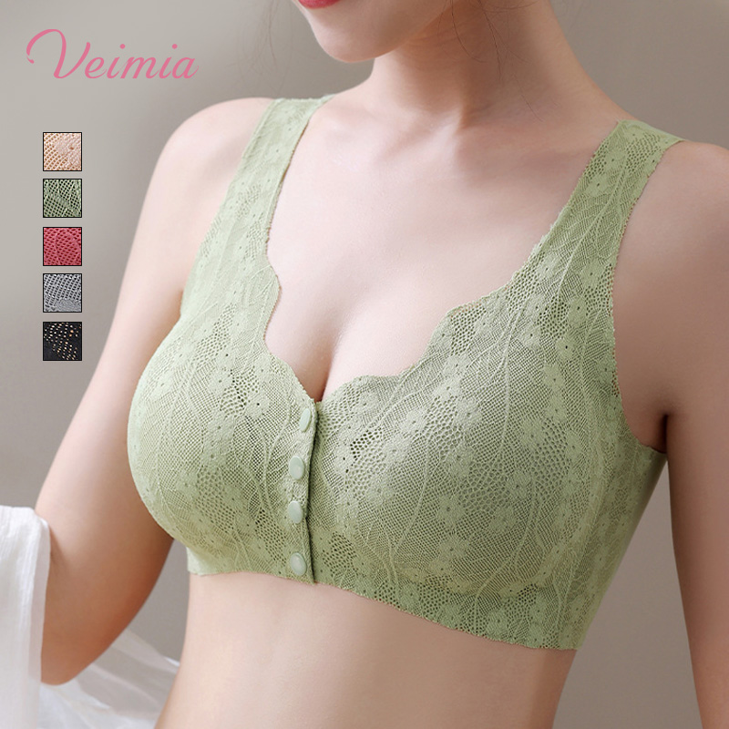 NEW - VEIMIA Front Closure Anti-sagging Seamless Bra For Woman