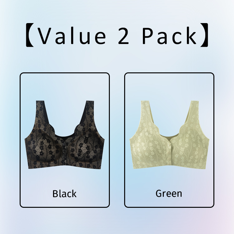 VEIMIA Front Closure Anti-sagging Seamless Bra For Woman