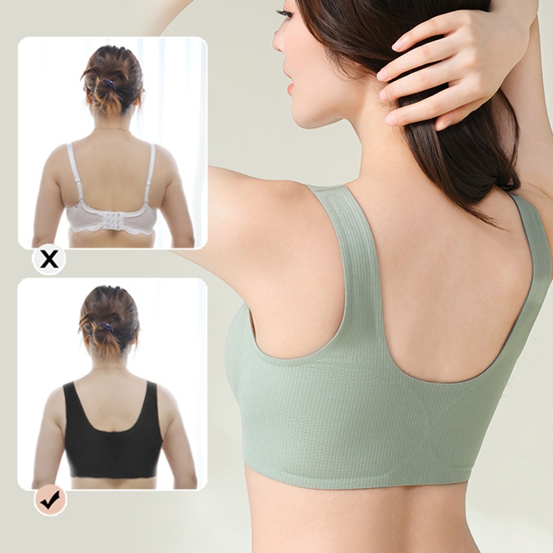 VEIMIA Experience Cloud-like Comfort and Easy Wear Seamless Front Closure Bra