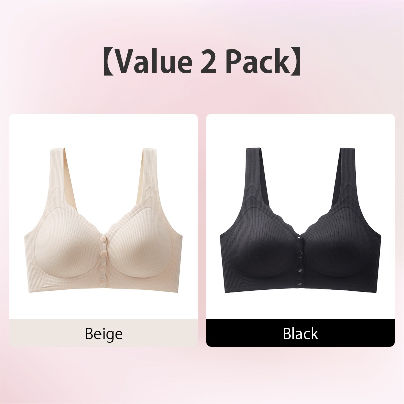 VEIMIA Experience Cloud-like Comfort and Easy Wear Seamless Front Closure Bra