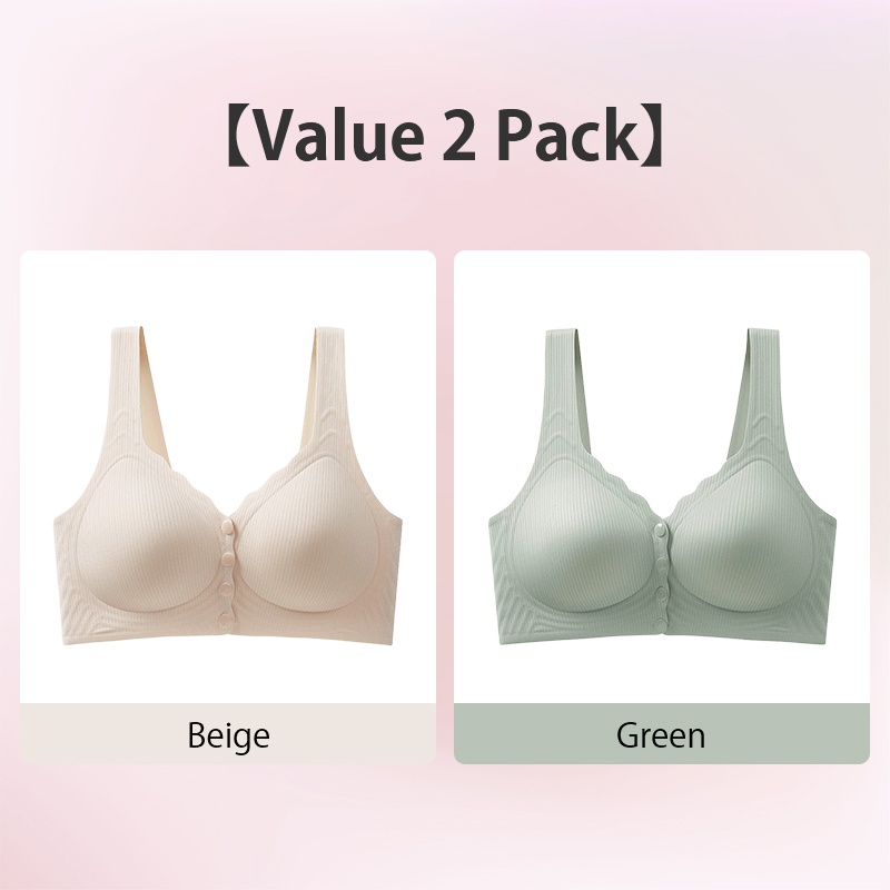 VEIMIA Experience Cloud-like Comfort and Easy Wear Seamless Front Closure Bra