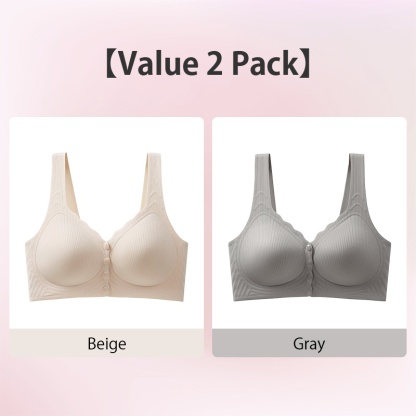VEIMIA Experience Cloud-like Comfort and Easy Wear Seamless Front Closure Bra
