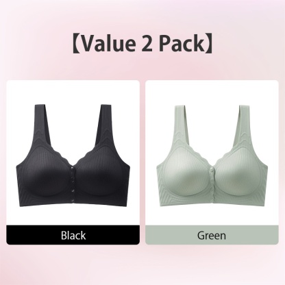 VEIMIA Experience Cloud-like Comfort and Easy Wear Seamless Front Closure Bra