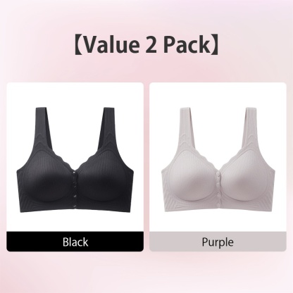 VEIMIA Experience Cloud-like Comfort and Easy Wear Seamless Front Closure Bra