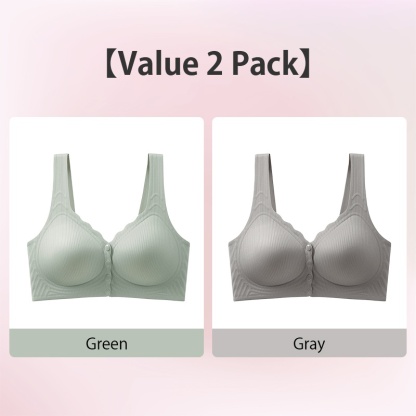 VEIMIA Experience Cloud-like Comfort and Easy Wear Seamless Front Closure Bra