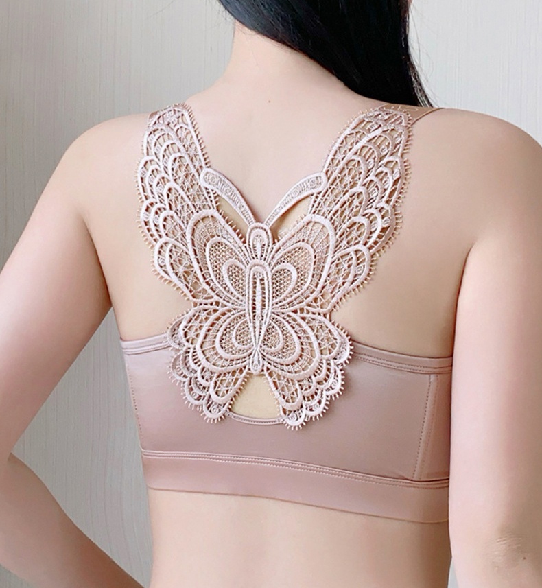 Butterfly Beautiful Back Plus Size Push Up Easy Wear Front Closure Bra For Heavy Breast VEIMIA