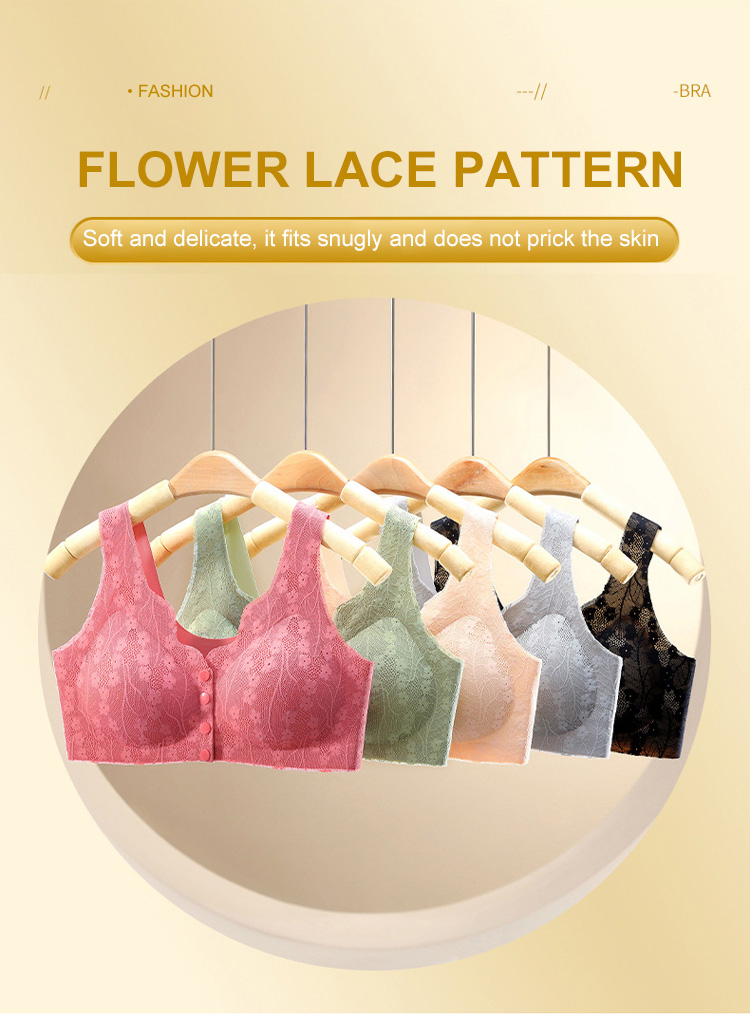 Front Closure Anti-sagging Seamless Bra Woman VEIMIA