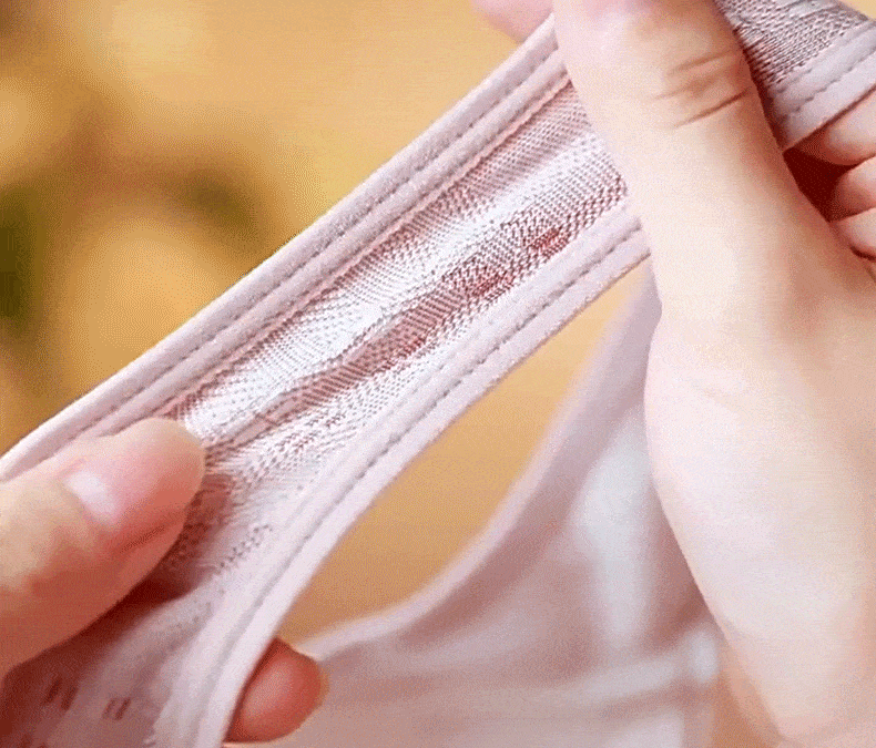 Comfortable front closure plus size wireless bra with wide straps VEIMIA