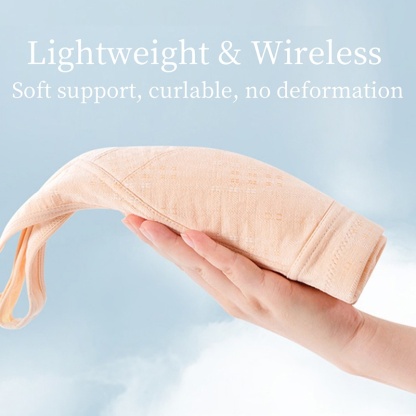 Front Closure Wireless Bras Vest Style Plus Size Breathable Comfort 100% Cotton Cups Anti-sagging VEIMIA