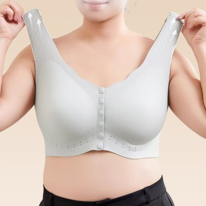 Ultra Breathable Easy Put on Take Off Front Closure Bra For Elderly Women VEIMIA