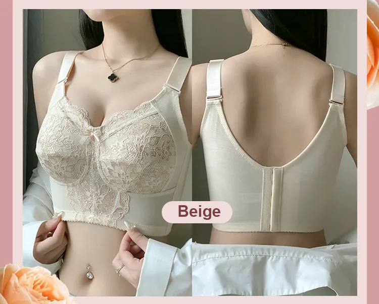 Full Coverage Lace Minimizing Bra High Armpit Slimming Veimia