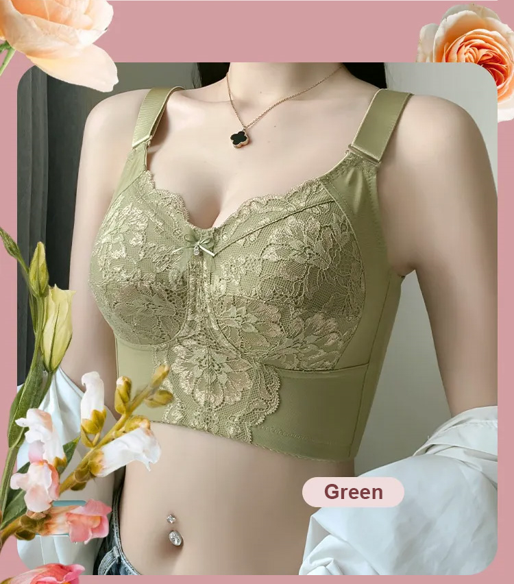 Full Coverage Lace Minimizing Bra High Armpit For Slimming Veimia