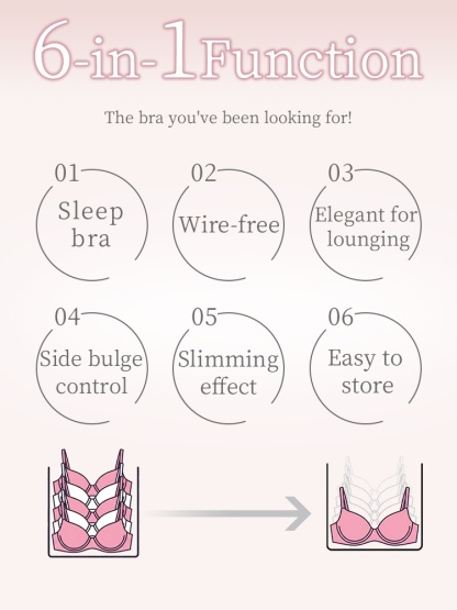 Gentle Sleep Bras Provide Nighttime Bust Support & Ultra-soft Lace Trim Feel All Day VEIMIA