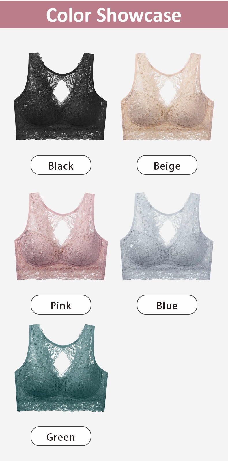 Gentle Sleep Bras Provide Nighttime Bust Nurturings & Ultra-soft Lace Comfort All Day VEIMIA