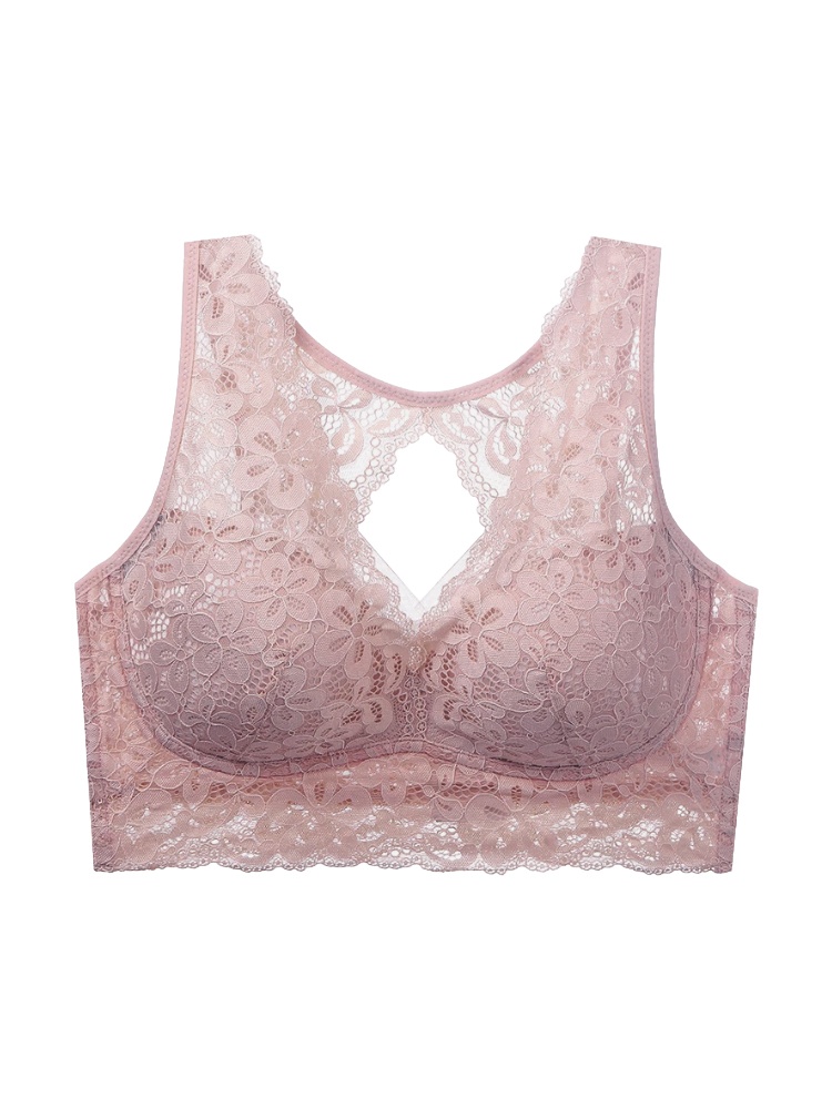 Gentle Sleep Bra Provide Nighttime Bust Support & Ultra-soft Lace Trims Eases All Day VEIMIA