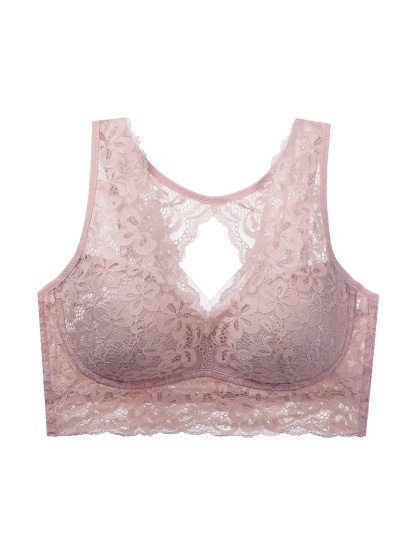 Gentle Sleep Bra Provide Nighttime Bust Support & Ultra-soft Lace Trims Eases All Day VEIMIA