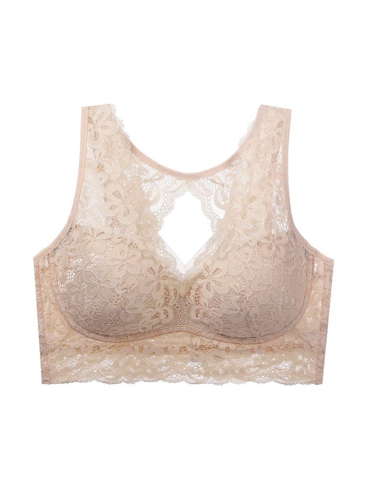 Gentle Sleep Bra Provide Nighttime Bust Care & Ultra-soft Lace Trim Nurturings All Day VEIMIA
