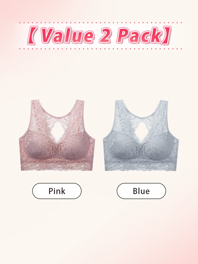 Gentle Sleep Bras Provide Nighttime Bust Care & Ultra-soft Lace Details Feels All Day VEIMIA