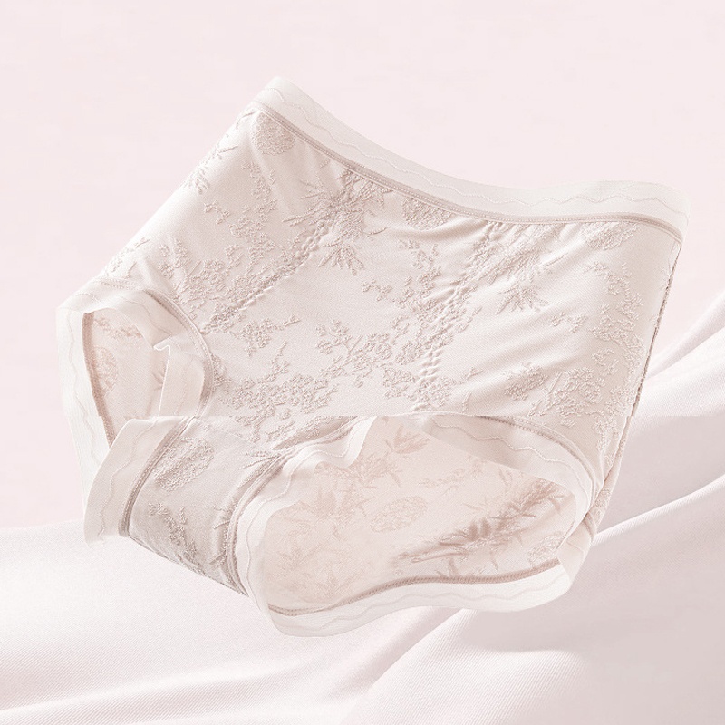 Always Fresh Lightweight Jacquard Seamless Panties High Elastic & Breathable Longer Crotch VEIMIA