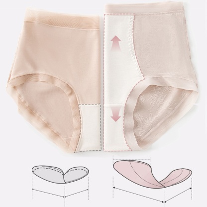 Always Fresh Jacquard Seamless Panties Breathable Longer Crotch VEIMIA