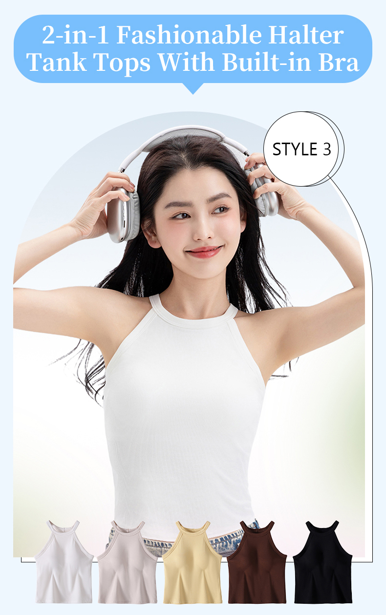 {"default":"2 in 1 fashionable halter tank tops with built-in bra Veimia"}
