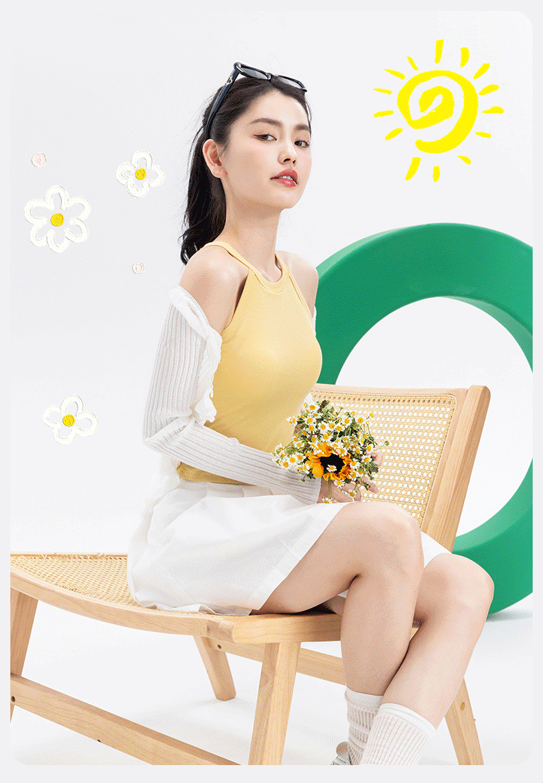 High Elastic Ribbed Tank Tops With Built-in 3D Cup Bra - 2 In 1 Fashionable Versatile Halter Top VEIMIA