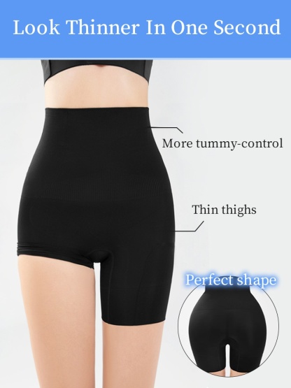 High-elastic Shapewear Shorts Double-X Compression For Tummy Control With 7cm Non-roll Hem & All-day Comfort VEIMIA