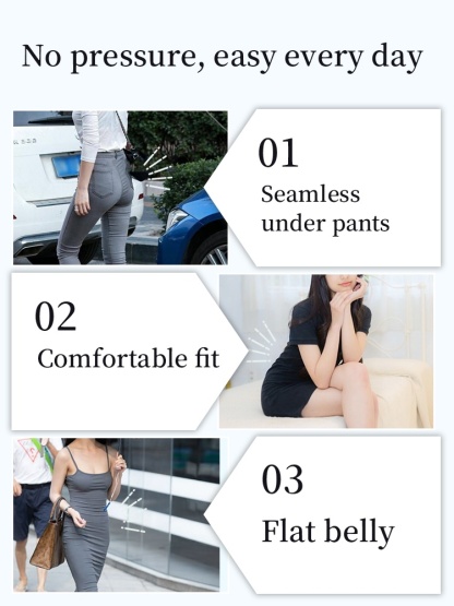 High-elastic Shapewear Shorts Double-X Compression For Tummy Control With 7cm Non-roll Hem & All-day Comfort VEIMIA
