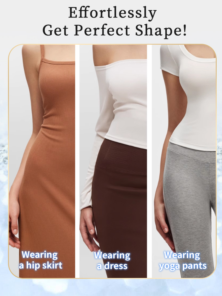 High-elastic Shapewear Shorts Double-X Compression For Tummy Control With 7cm Non-roll Hem & All-day Comfort VEIMIA