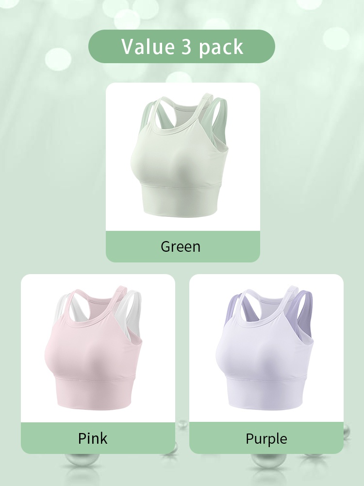 High-impact Sports Bra Motions Controls For High-intensity Move Wear-alone Racerback & Side Compression VEIMIA