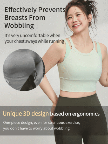 High-impact Sports Bra Motion Control For High-intensity Move Wear-alone Racerback & Sides Compression VEIMIA