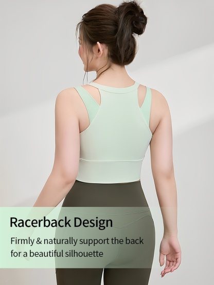 High-impact Sports Bras Motion Controls For High-intensity Moves Wear-alone Racerback & Side Compression VEIMIA