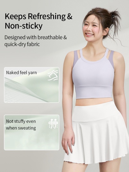 High-impact Sports Bras Motion Controls For High-intensity Moves Wear-alone Racerbacks & Side Compression VEIMIA