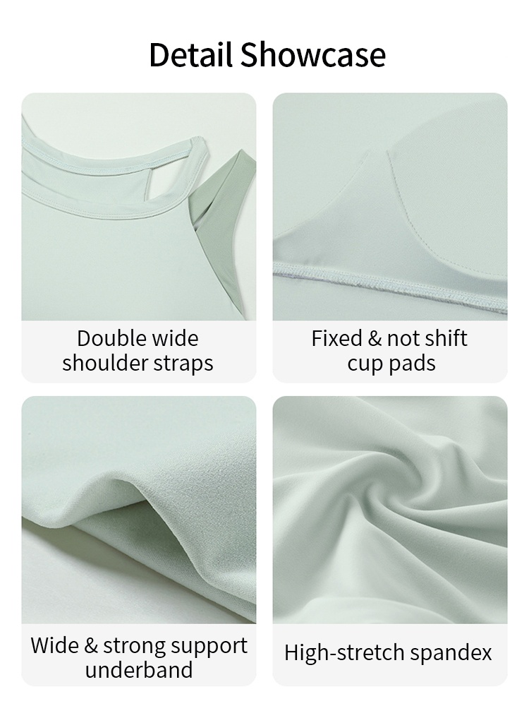 High-impact Sports Bra Motion Controls For High-intensity Move Wear-alone Racerback & Sides Compression VEIMIA