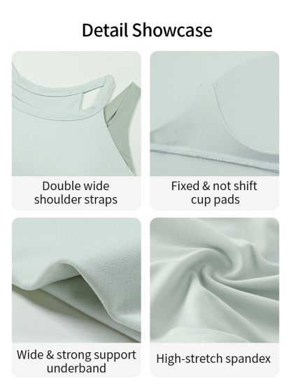 High-impact Sports Bra Motion Controls For High-intensity Move Wear-alone Racerback & Sides Compression VEIMIA