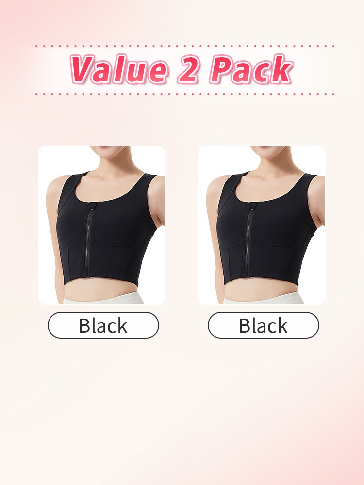 High-impact Sports Bras With Front Zips Strong Support, No Bounces Sculpting Fits For Intense Workout VEIMIA