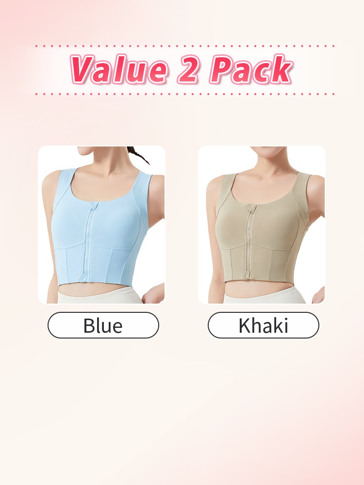 High-support Sports Bra With Front Closure Strong Hold, No Bounce Shaping Fit For Intense Workouts VEIMIA