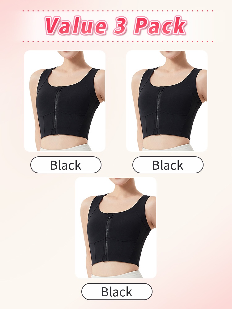 High-support Sports Bras With Front Closures Strong Support, No Bounces Shaping Fits For Intense Exercises VEIMIA
