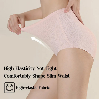 Panty Set Comfortable High Waist Seamless Pink Panties For Women VEIMIA