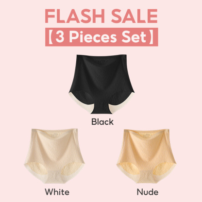 3 Pieces Underwear Set Comfortable High Waist Traceless Panties Soft With No Pressure VEIMIA