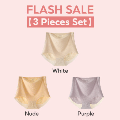3 Pieces Underwear Set Comfortable High Waist Panties Soft With No Pressure VEIMIA