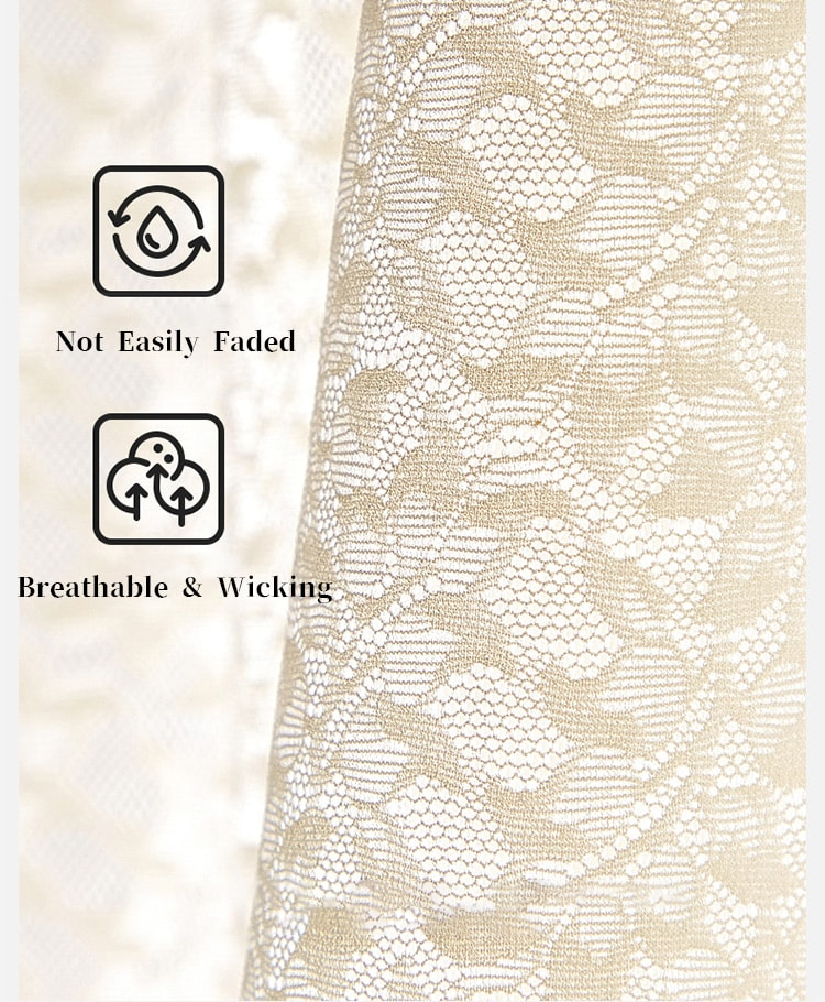4 Pieces High Waisted Tummy Control Full Coverage Lace Panties Silk Crotch Breathable Veimia