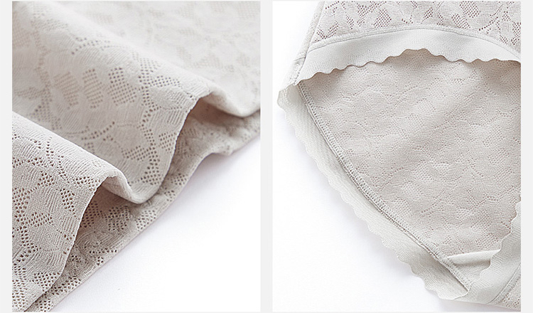 4 Pieces High Waisted Tummy Control Elastic Lace Panties Veimia