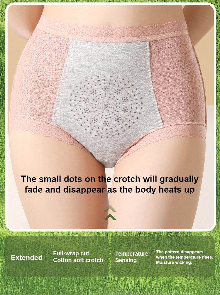 High Waisted Underwear Breathable Cotton Crotch Plus Size Brief Panties VEIMIA