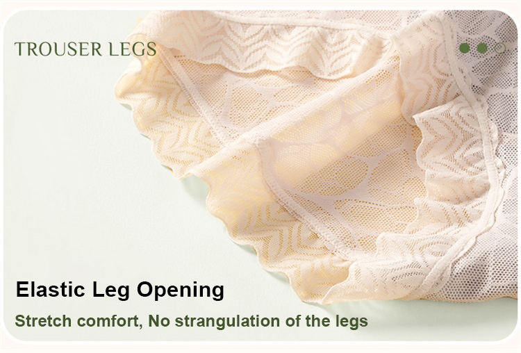 High Waisted Lace Underwear Breathable Soft Cotton Crotch Panties Lift Hip VEIMIA