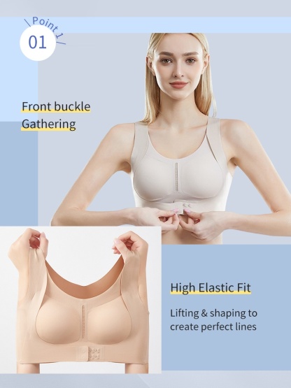 Invisible Anti-sagging Bra For Posture Correcting Day To Nights Wearables One-piece Hollow Back Non-stuffy VEIMIA
