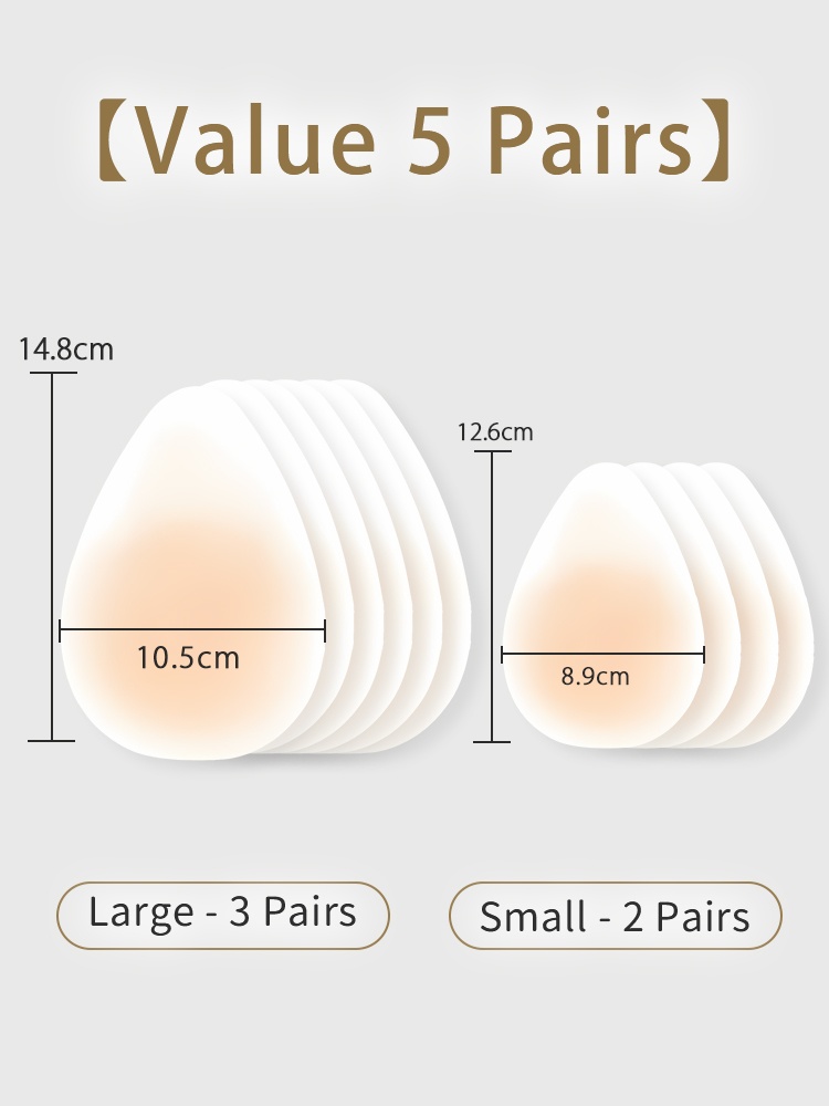 Invisible Nipple Covers Lift Up Breasts In 1S, Ultra-Thin Edge Sticky Bra For Long-Lasting Sweat & Water Resistant Reusable VEIMIA