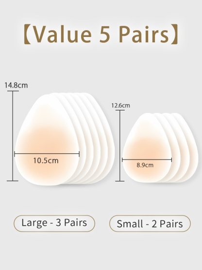 Invisible Nipple Covers Lift Up Breasts In 1S, Ultra-Thin Edge Sticky Bra For Long-Lasting Sweat & Water Resistant Reusable VEIMIA
